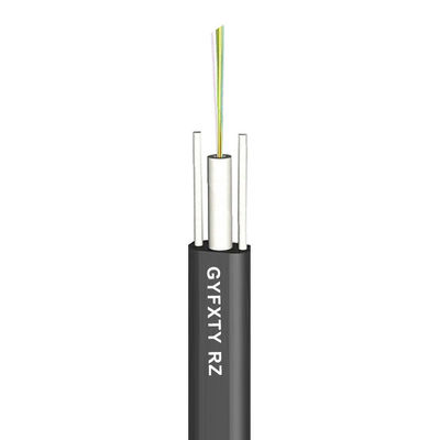 1000N Zewnętrzny płaski kabel światłowodowy GYFXTY 8-rdzeniowy 12-rdzeniowy
