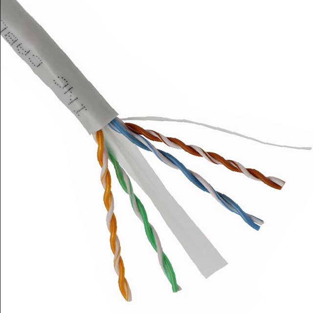 SF / UTP 6 par 24AWG 23AWG Cat5e Cat 6 Wewnętrzny kabel UTP Lan