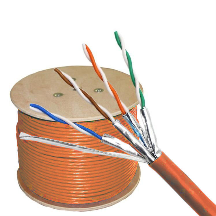 Al Foil Shielded Cat6A LAN Cable z izolacją HDPE do modernizacji sieci