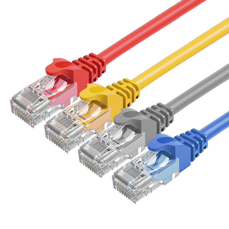 Indywidualne kolorowe złącze wewnętrzne RJ45 Kabel krosowy Cat6 Kurtka PVC Miedź