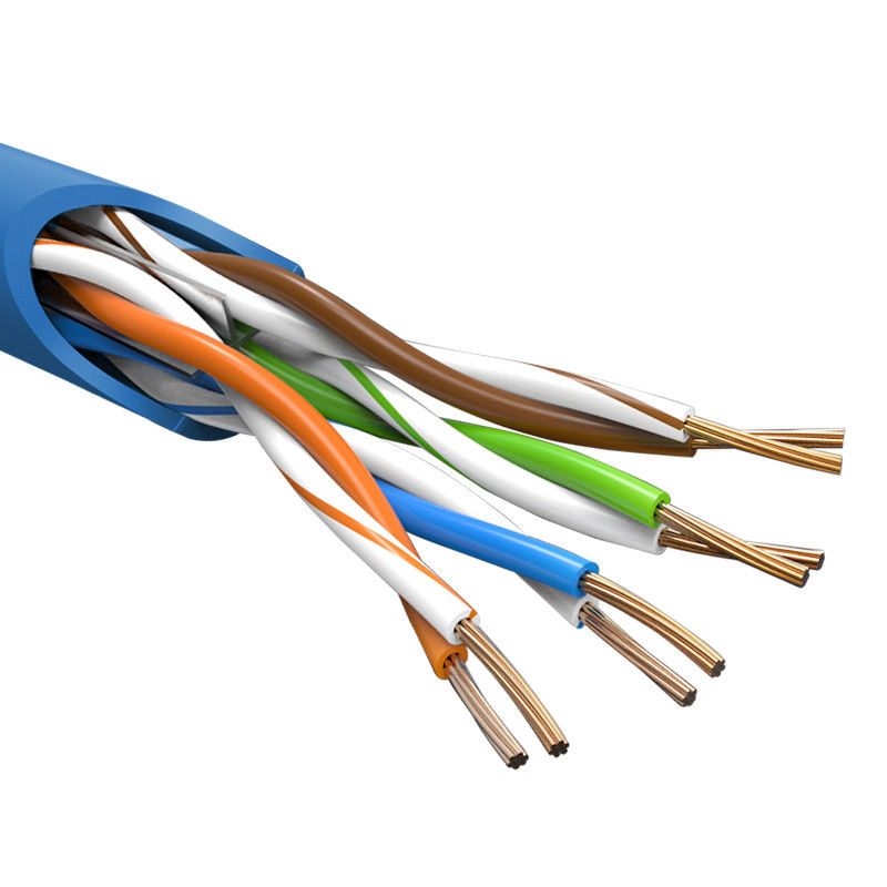 Indywidualne kolorowe złącze wewnętrzne RJ45 Kabel krosowy Cat6 Kurtka PVC Miedź