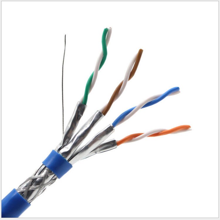 305 m ekranowany 23awg 0,58 mm kabel LAN z czystej miedzi CAT7, kabel sieciowy Cat 7