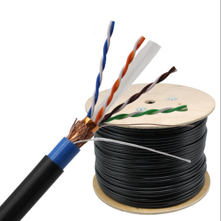 305M skrętka PVC 4P ekranowany kabel Ethernet SFTP Cat6, kabel SFTP Cat6 PVC