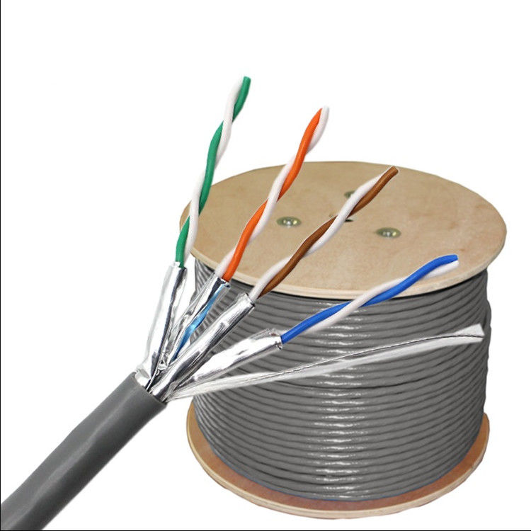 23AWG 0,56 mm Kabel Cat6a 305 m, 1000 stóp Kabel sieciowy Cat6a Kurtka PVC LSZH
