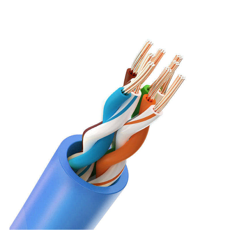 UTP Shield PVC 8 ​​przewodów Patch cord Cat5e, zewnętrzny kabel Cat5e 50m