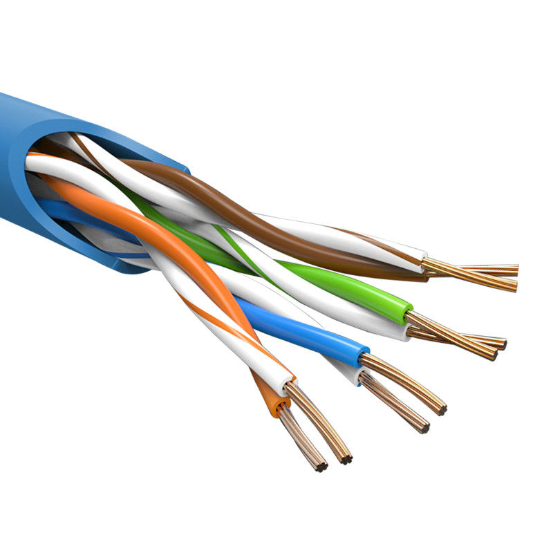 UTP Shield PVC 8 ​​przewodów Patch cord Cat5e, zewnętrzny kabel Cat5e 50m