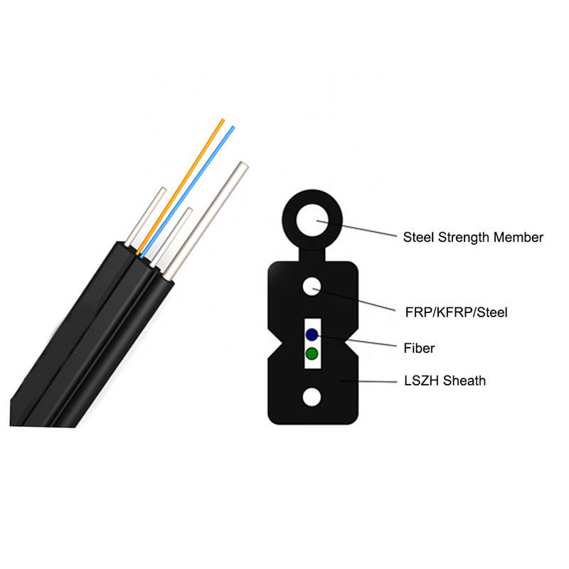 Przewód światłowodowy 1 rdzeń 2-żyłowy kabel upuszczający FTTH G657