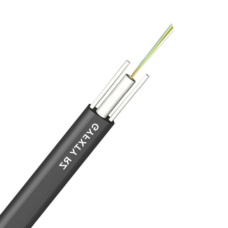 1000N Zewnętrzny płaski kabel światłowodowy GYFXTY 8-rdzeniowy 12-rdzeniowy