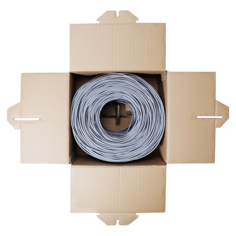 Pomarańczowy kabel Lan Cat6 4 pary gołej miedzi lub CCA 1000ft Pull Box