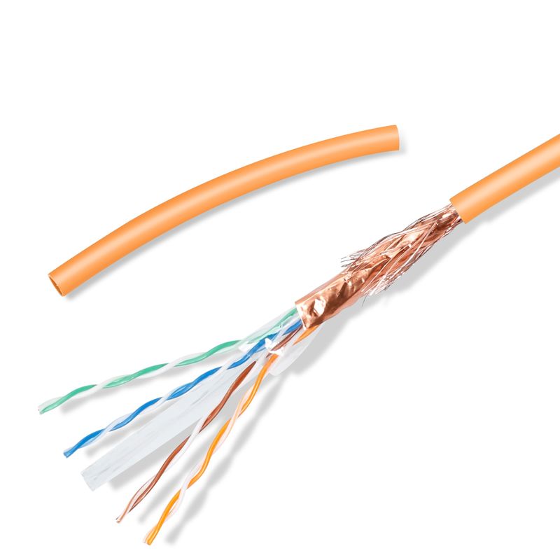 Pomarańczowy kabel Lan Cat6 4 pary gołej miedzi lub CCA 1000ft Pull Box