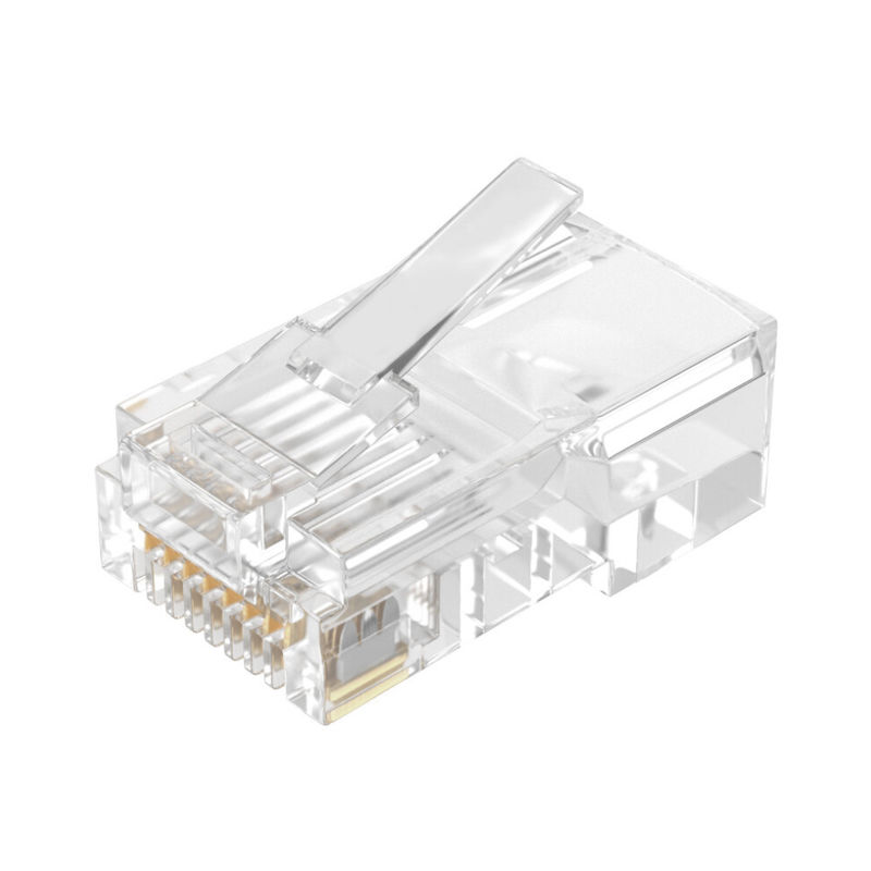 Ethernet Cat5 Cat6 8P8C Złącze RJ45 Męskie UTP Nieekranowana beznarzędziowa wtyczka modułowa z kryształową głowicą