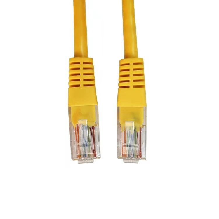 Kabel UTP Cat5 Żółty kabel krosowy Kabel Ethernet Cat5e do komputera i routera