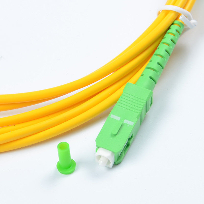 SC / APC do SC / APC jednomodowy kabel światłowodowy Simplex 3m LSZH