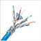 Folia aluminiowa 0,58 mm Przewód izolacyjny HDPE PVC SFTP Cat6a, kabel Ethernet Cat6a