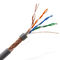 Wewnętrzny kabel z litej miedzi 305 m 1000 stóp 4 pary kabla Cat5e LAN, wewnętrzny kabel zewnętrzny Cat5e