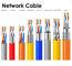 CU CCA Conductor 23AWG SFTP Cat6 Kabel LAN do telekomunikacji
