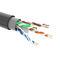 Szary kolor czteroparowy płaski kabel sieciowy o długości 305 m