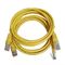 Kabel UTP Cat5 Żółty kabel krosowy Kabel Ethernet Cat5e do komputera i routera